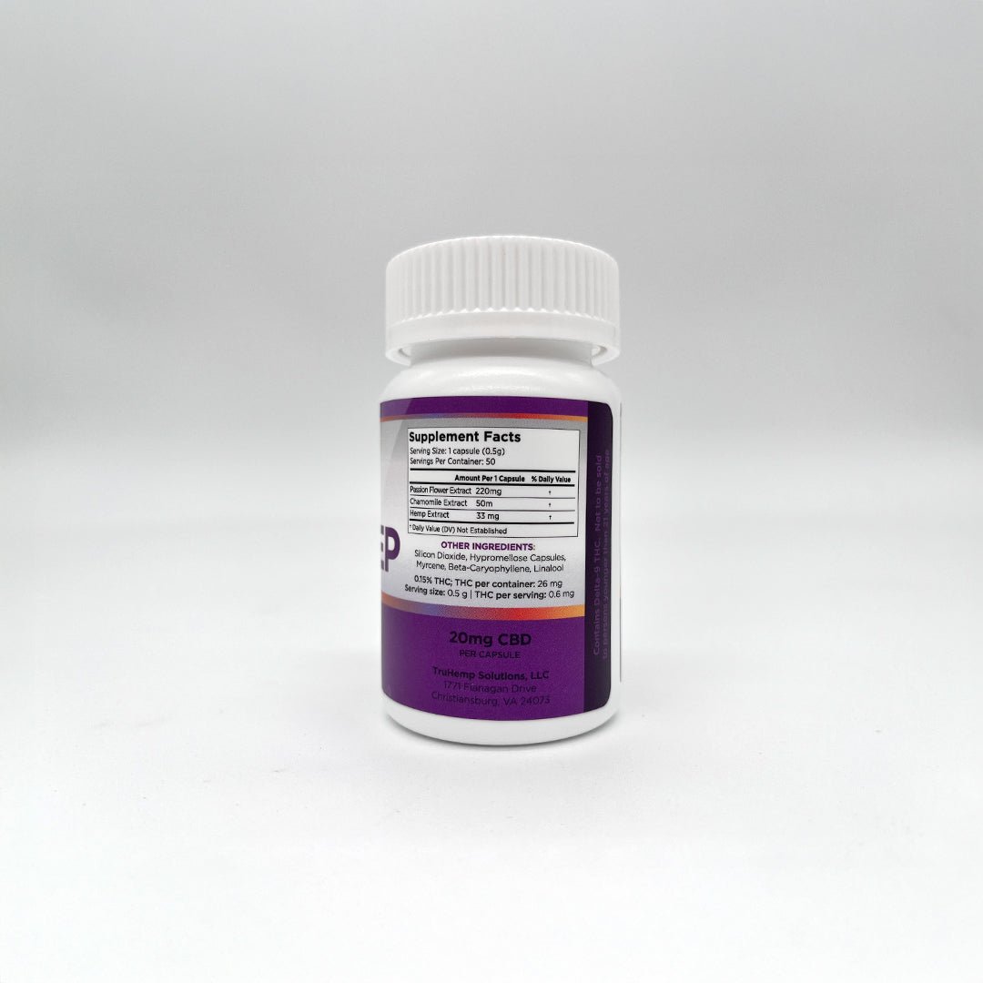 Full Spectrum Enhanced Potency Sleep Capsules - TruHarvest Farms