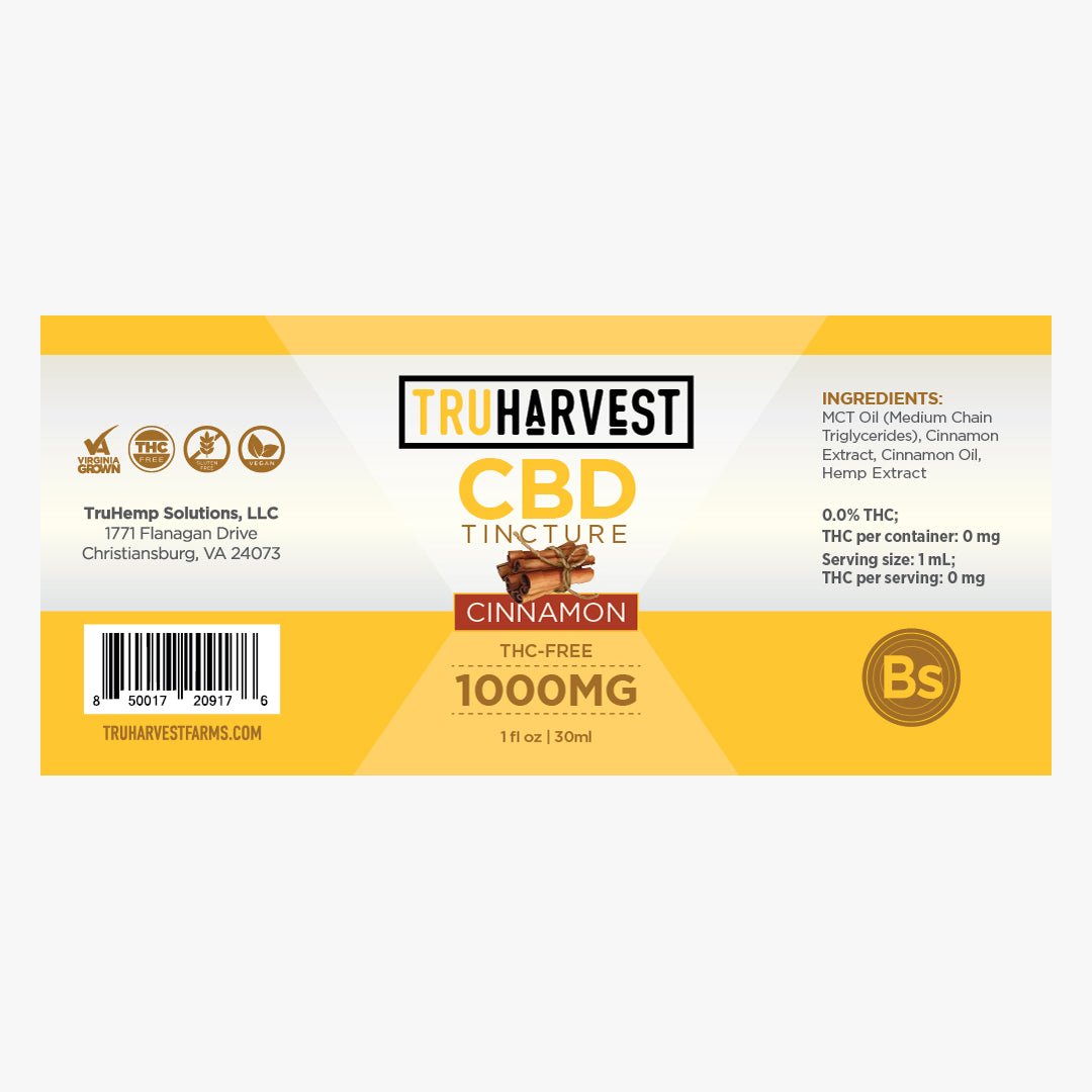 Broad Spectrum CBD Tincture - TruHarvest Farms