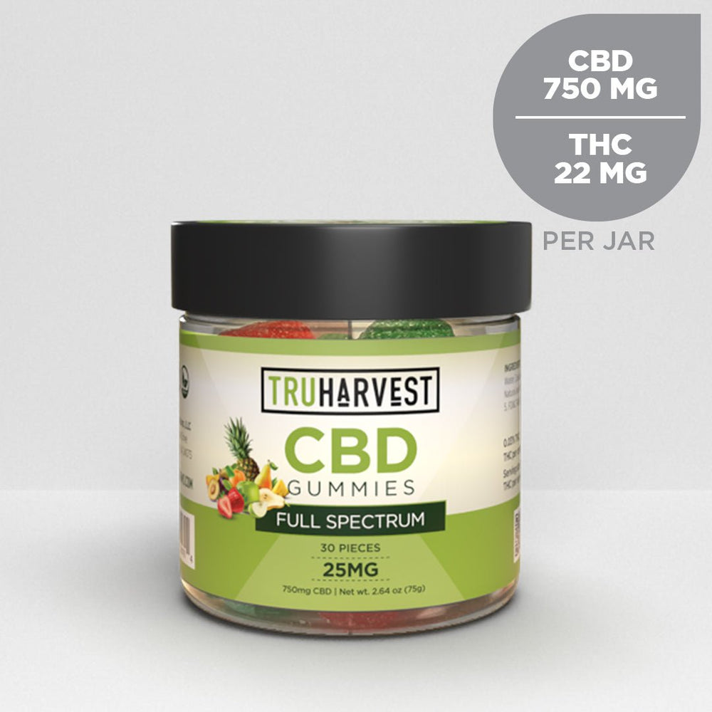 Full Spectrum CBD Gummies - 30 Pack - TruHarvest Farms