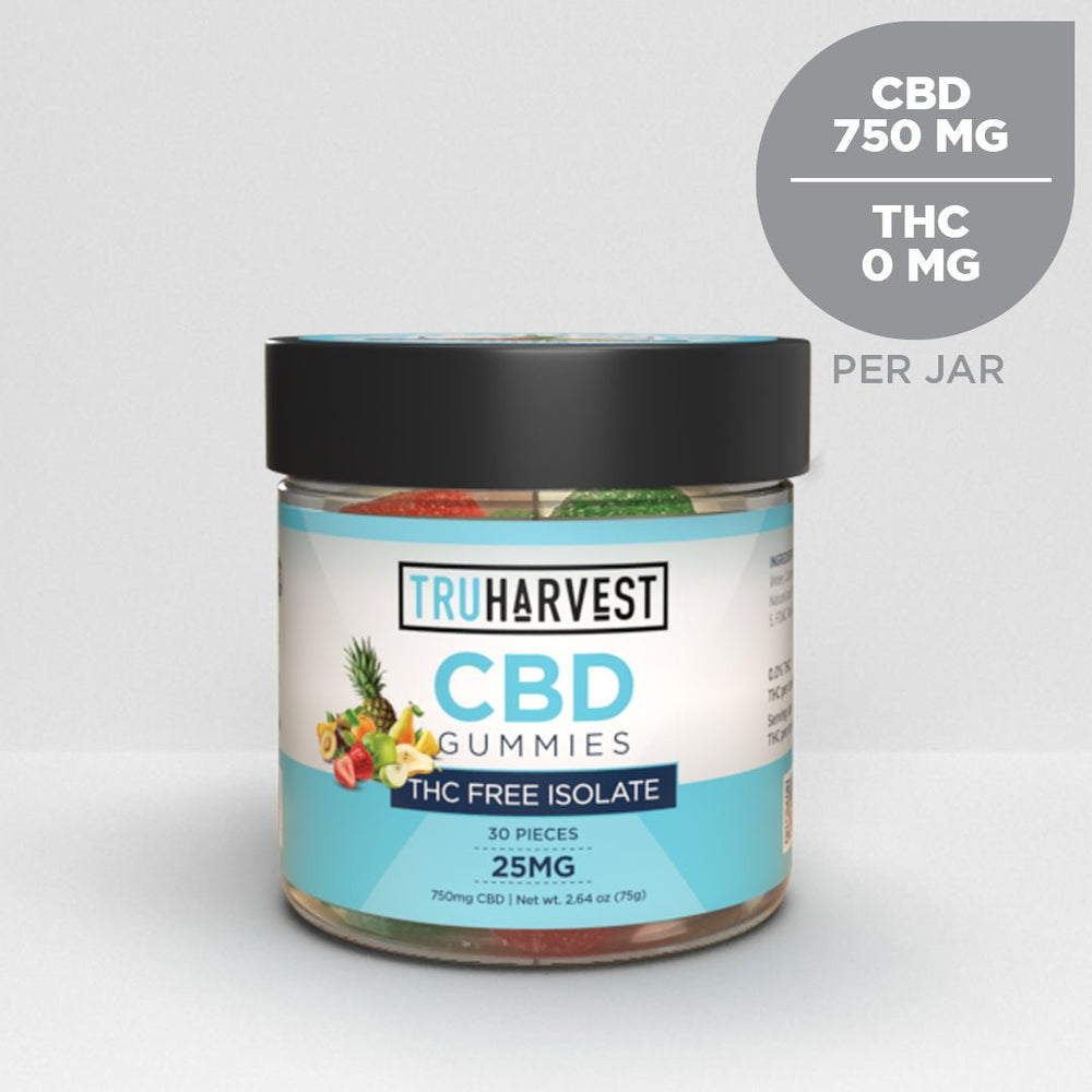 Isolate CBD Gummies - 30 Pack - TruHarvest Farms