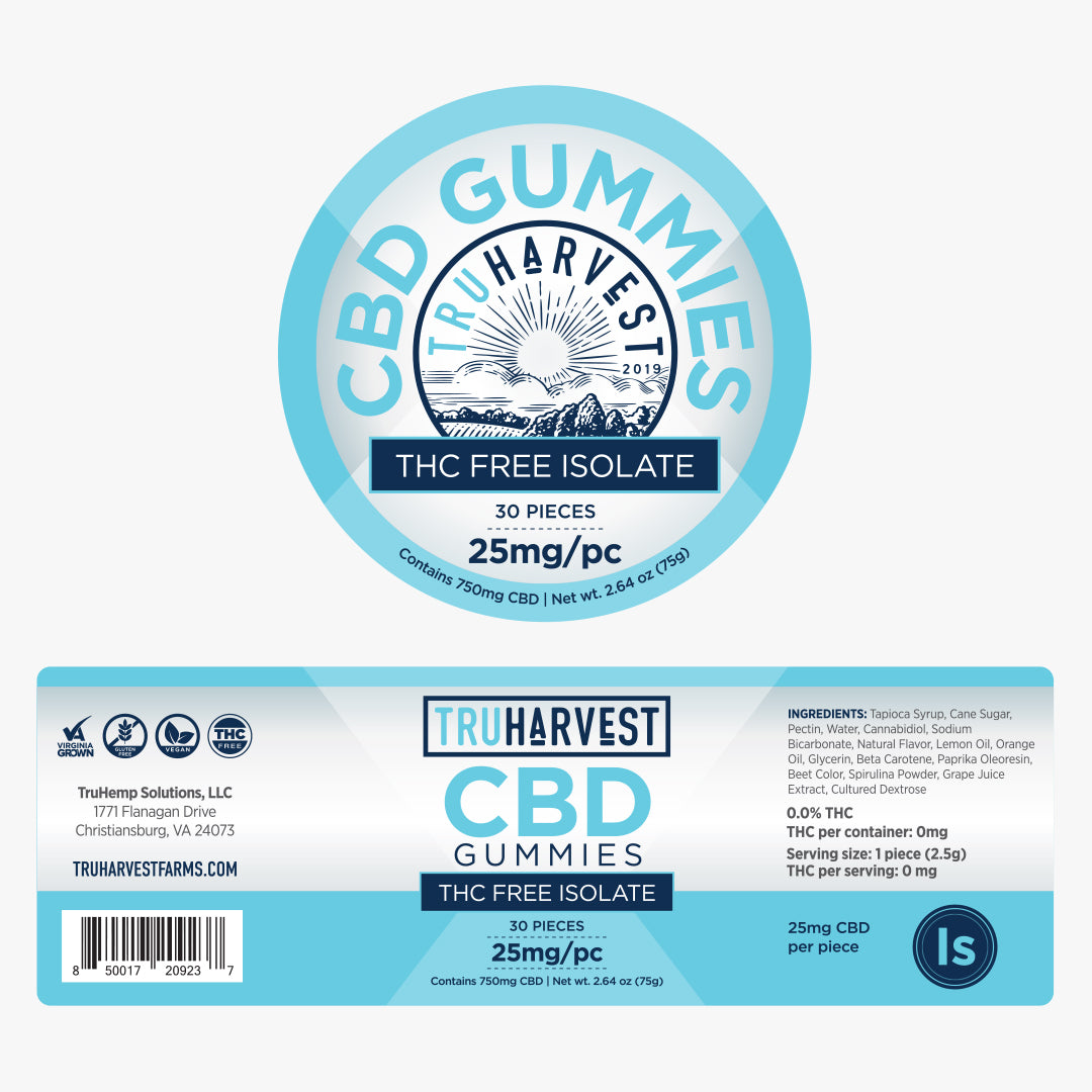 Isolate CBD Gummies - THC FREE