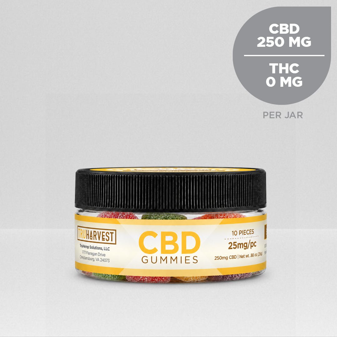 Broad Spectrum CBD Gummies - THC Free - TruHarvest Farms