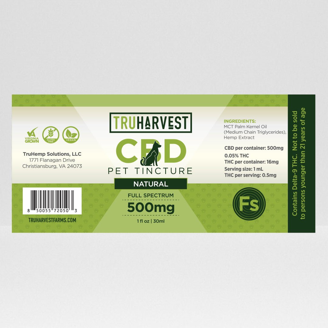 CBD Pet Tincture Full Spectrum – TruHarvest Farms
