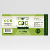 CBD Pet Tincture Full Spectrum - TruHarvest Farms