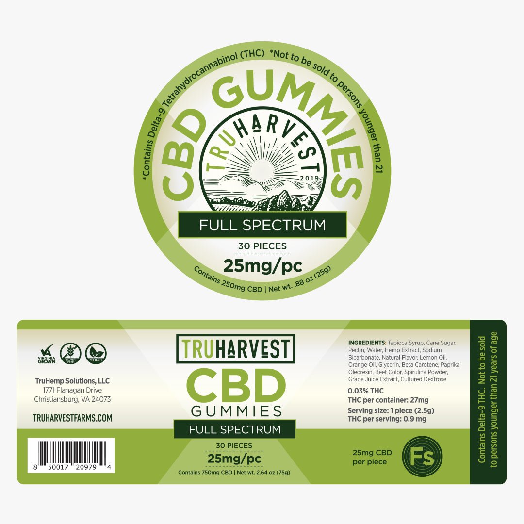 Full Spectrum CBD Gummies - TruHarvest Farms