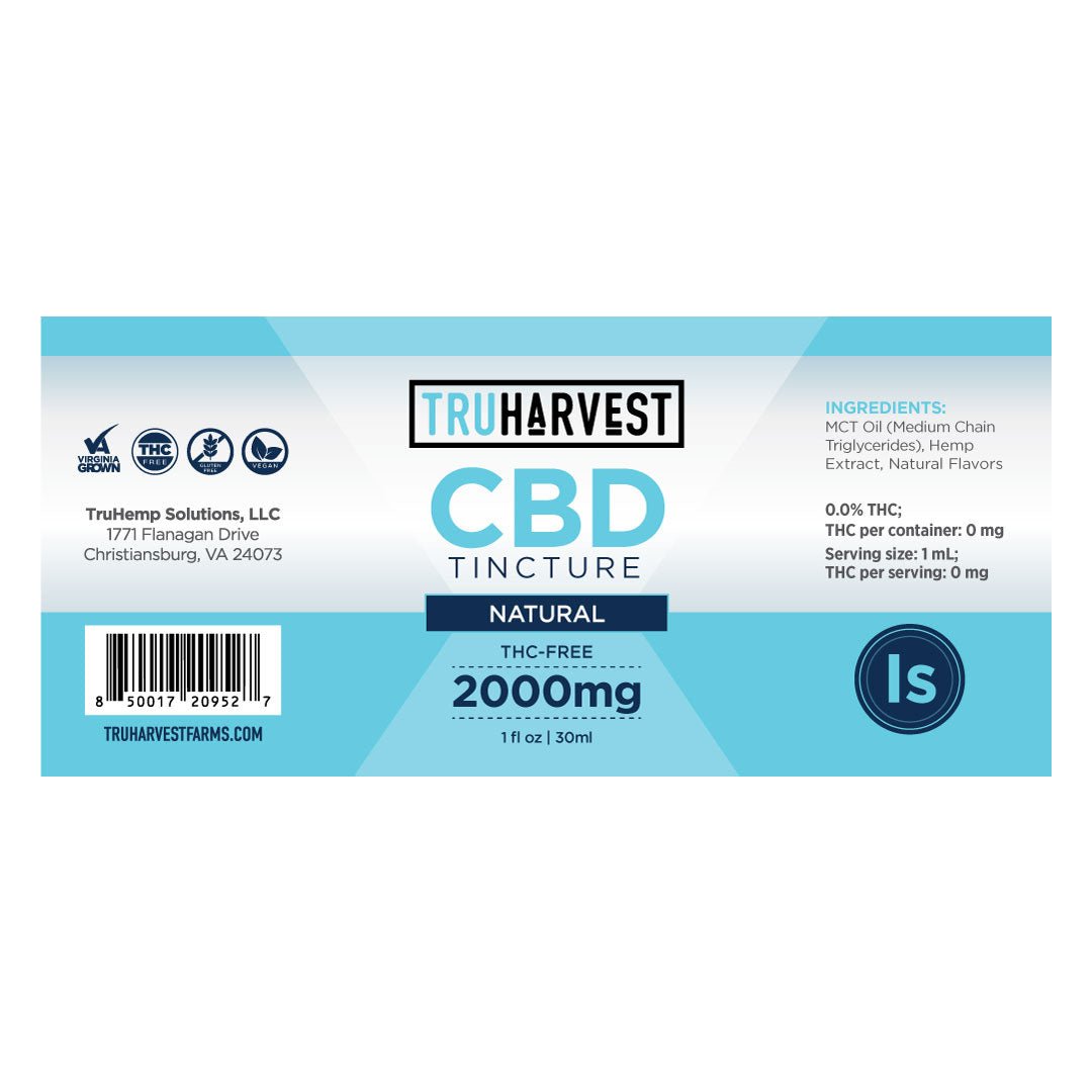 Isolate CBD Tincture - TruHarvest Farms